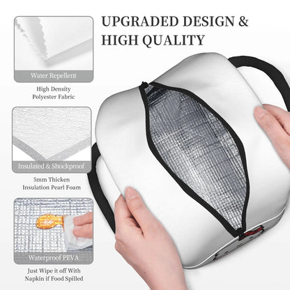 White Hello Kitty Lunch Bags Portable Insulated School Lunch Bags - ChildAngle