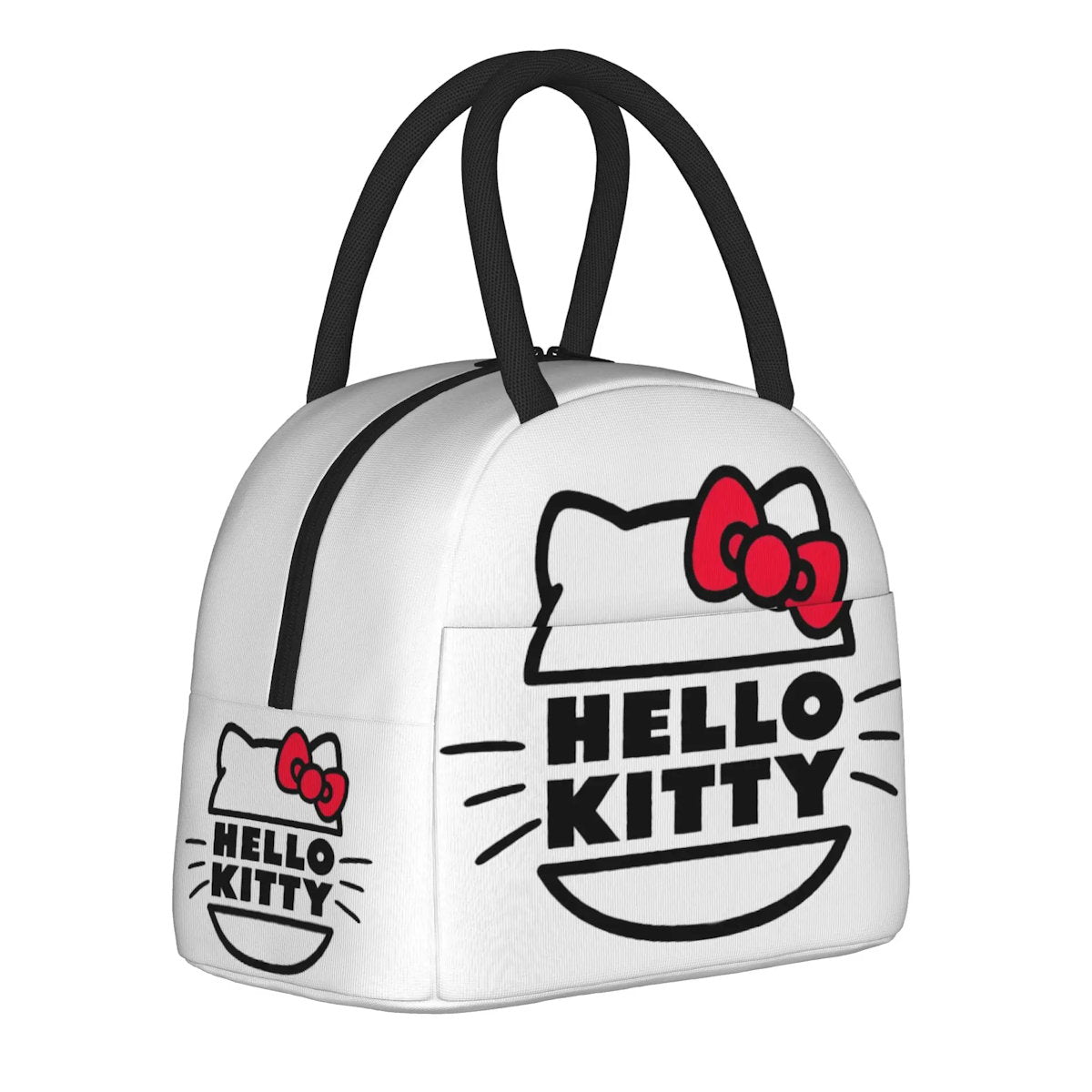 White Hello Kitty Lunch Bags Portable Insulated School Lunch Bags - ChildAngle