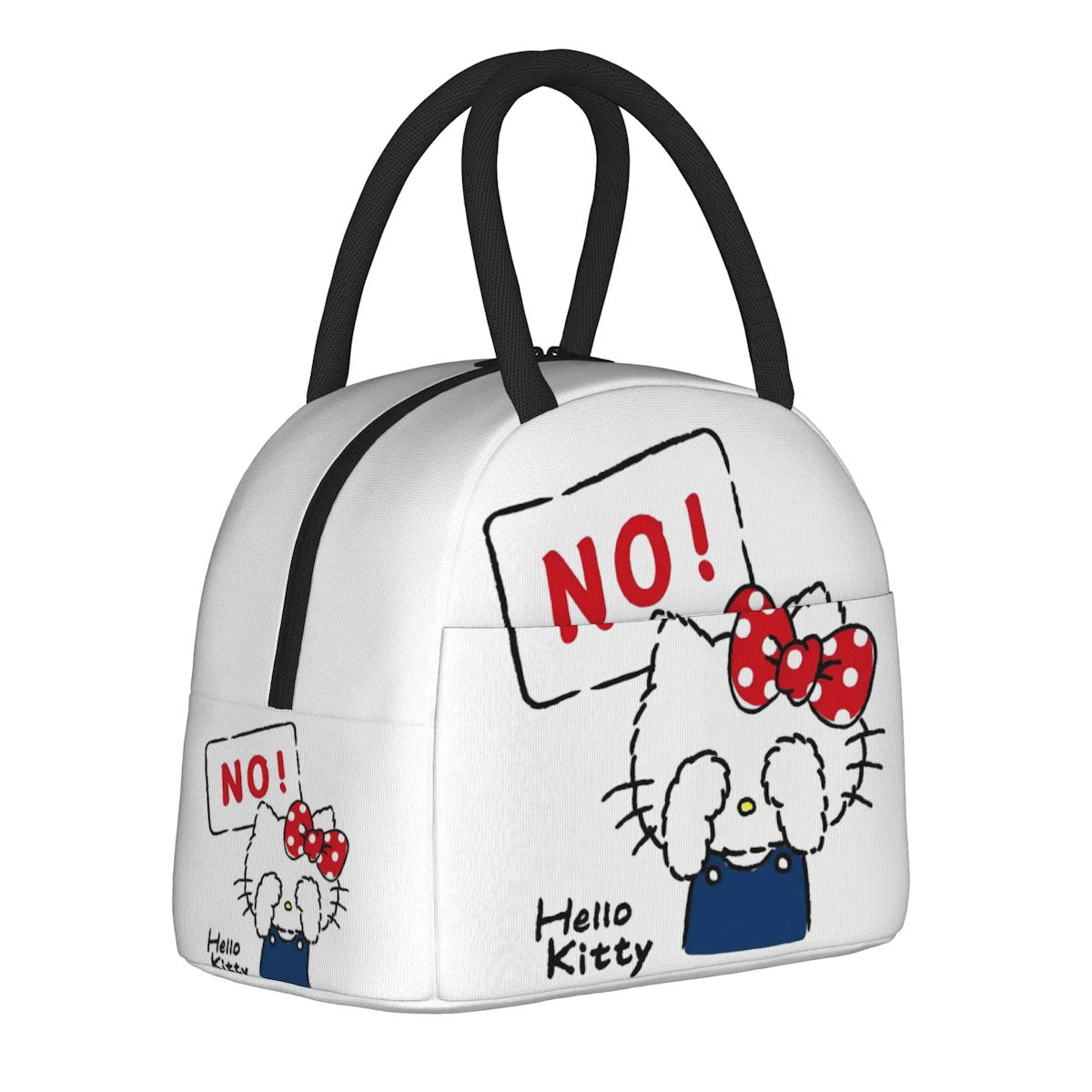 White Hello Kitty Lunch Bags Portable Insulated School Lunch Bags - ChildAngle