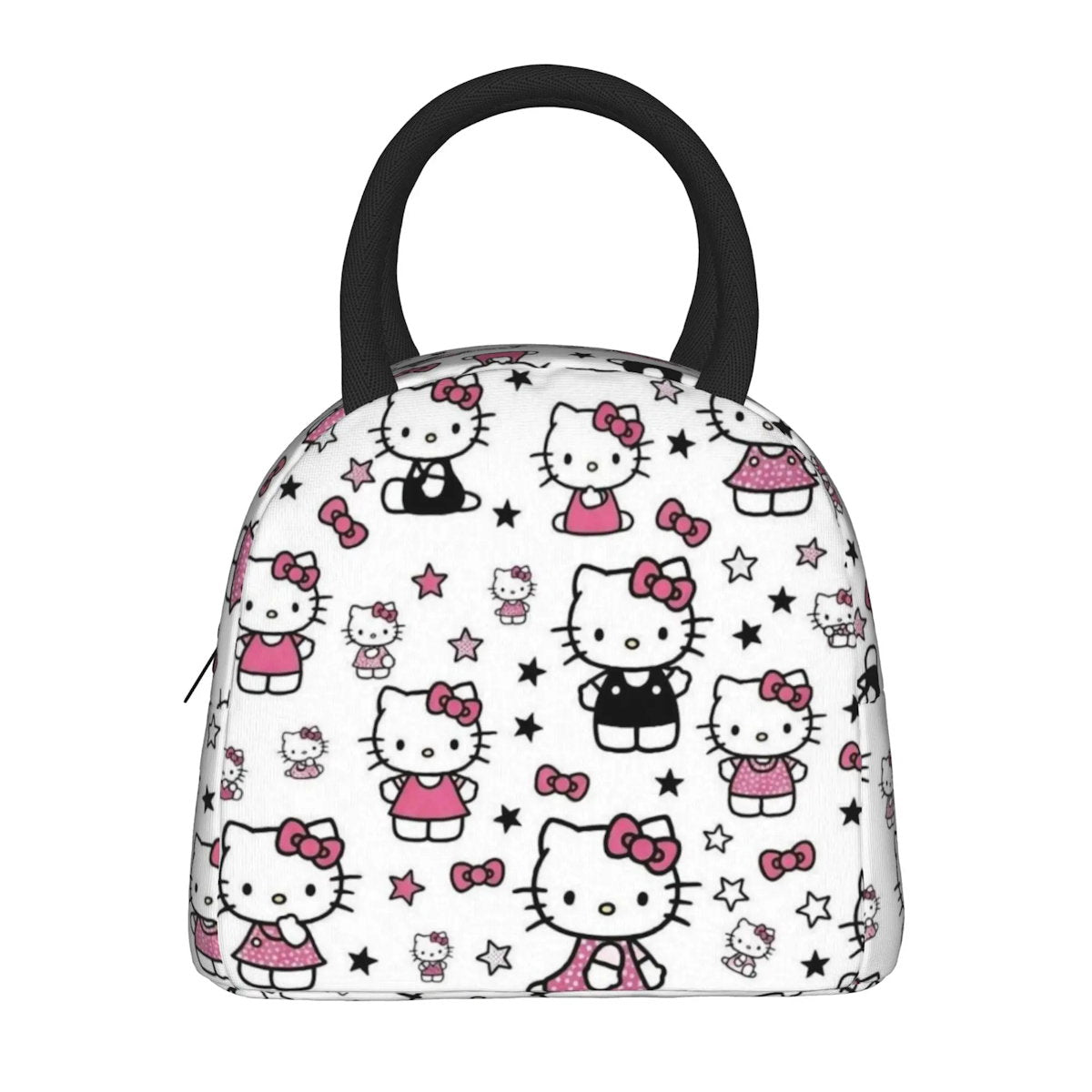 White Hello Kitty Lunch Bags Portable Insulated School Lunch Bags - ChildAngle