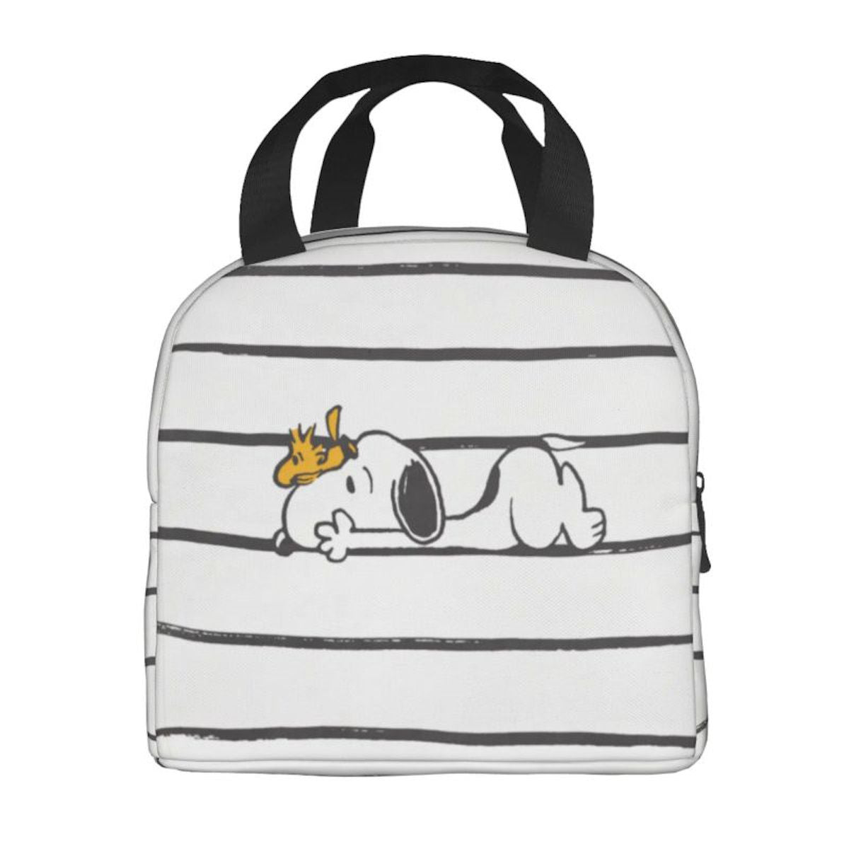 White Snoopy Lunch Bag Tote Large Capacity Lunch Bag - ChildAngle