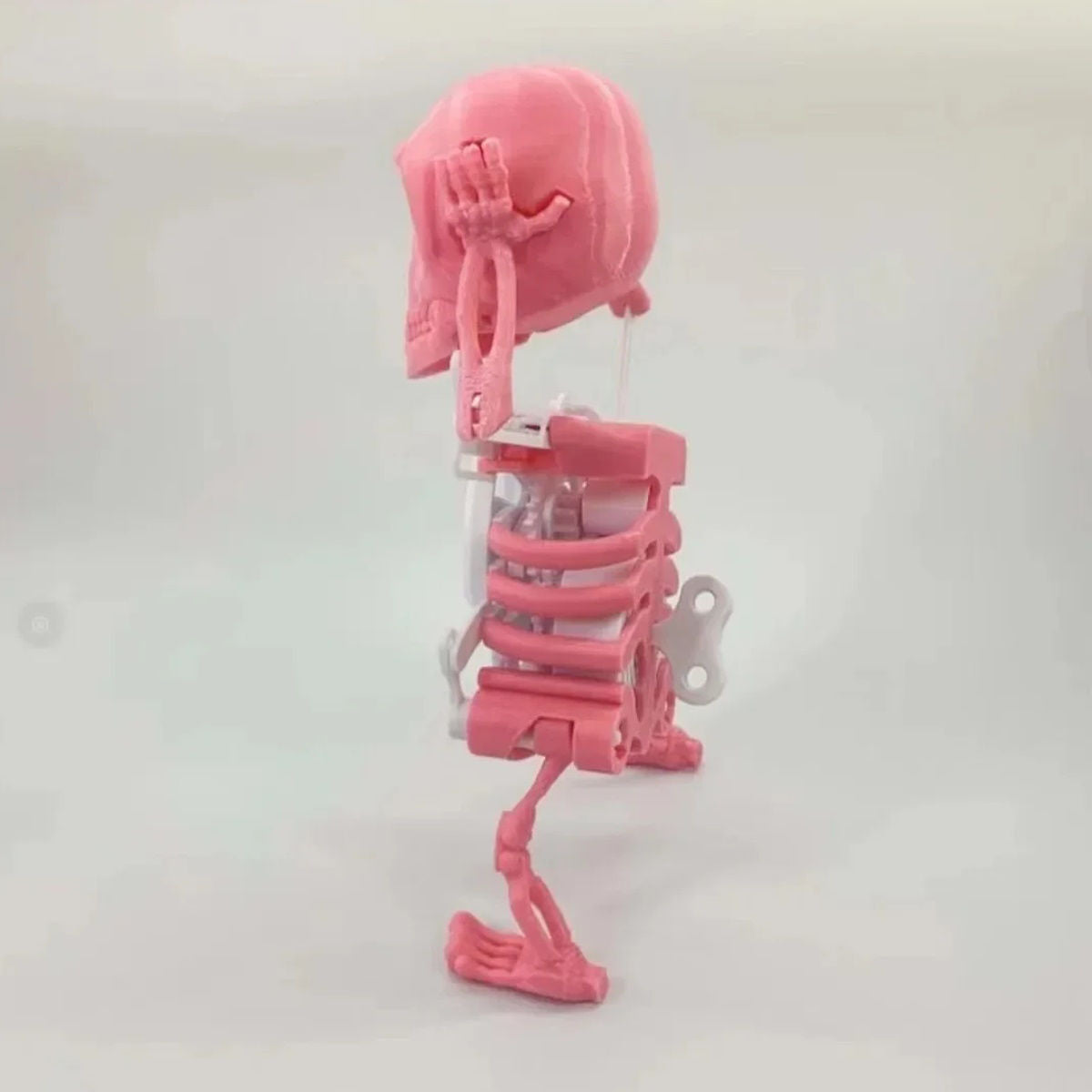 Halloween Dancing Skull 3D Printed Toy Wind-up Skeleton - ChildAngle