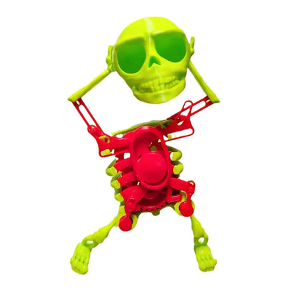 Halloween Dancing Skull 3D Printed Toy Wind-up Skeleton - ChildAngle