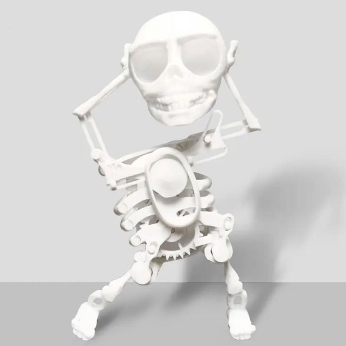 Halloween Dancing Skull 3D Printed Toy Wind-up Skeleton - ChildAngle