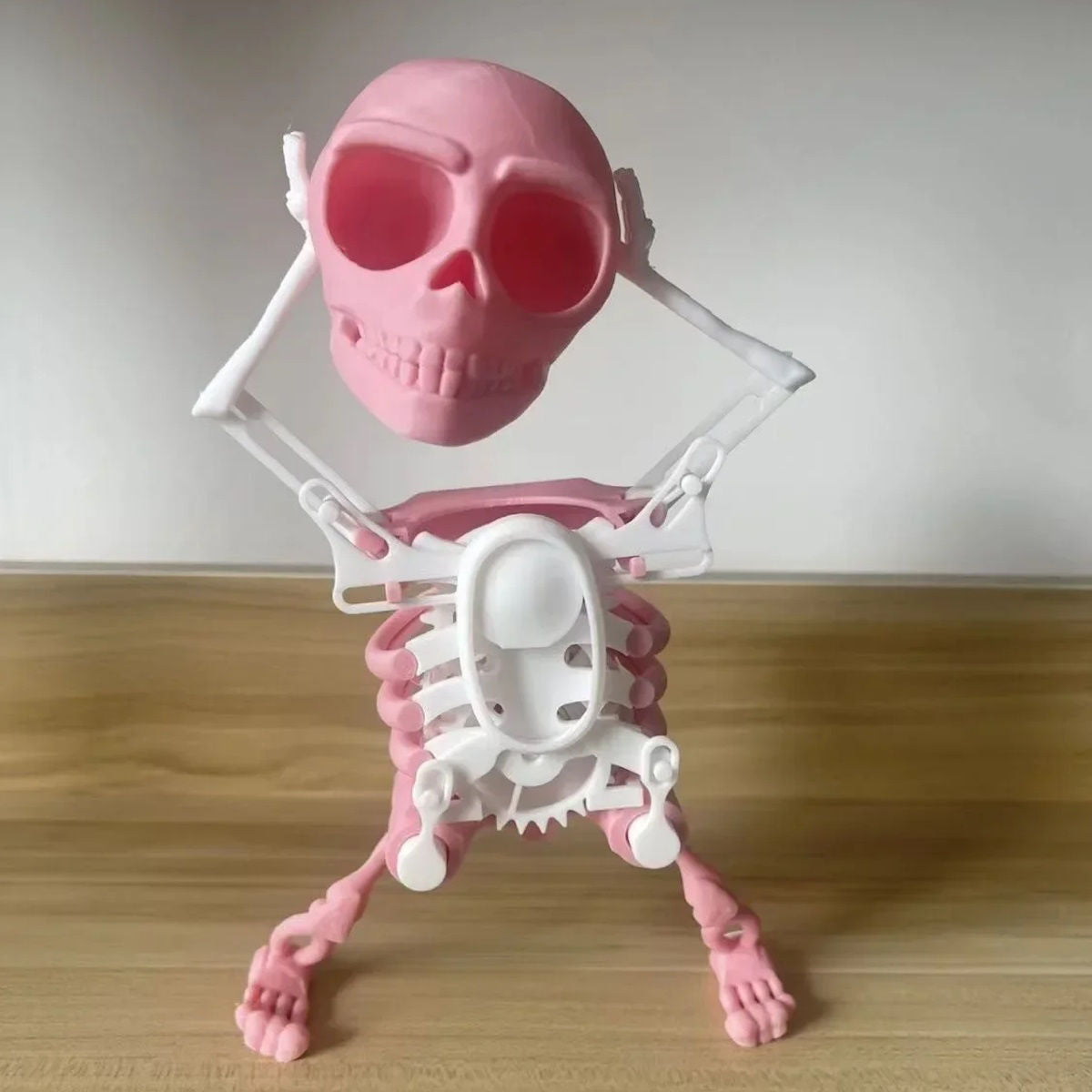 Halloween Dancing Skull 3D Printed Toy Wind-up Skeleton - ChildAngle
