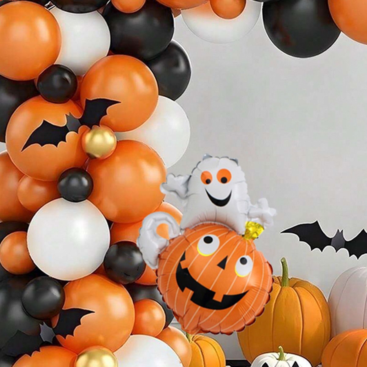 58PCS 16'' Witch Owl Pumpkin Halloween Balloon Garland and Arch Set - ChildAngle
