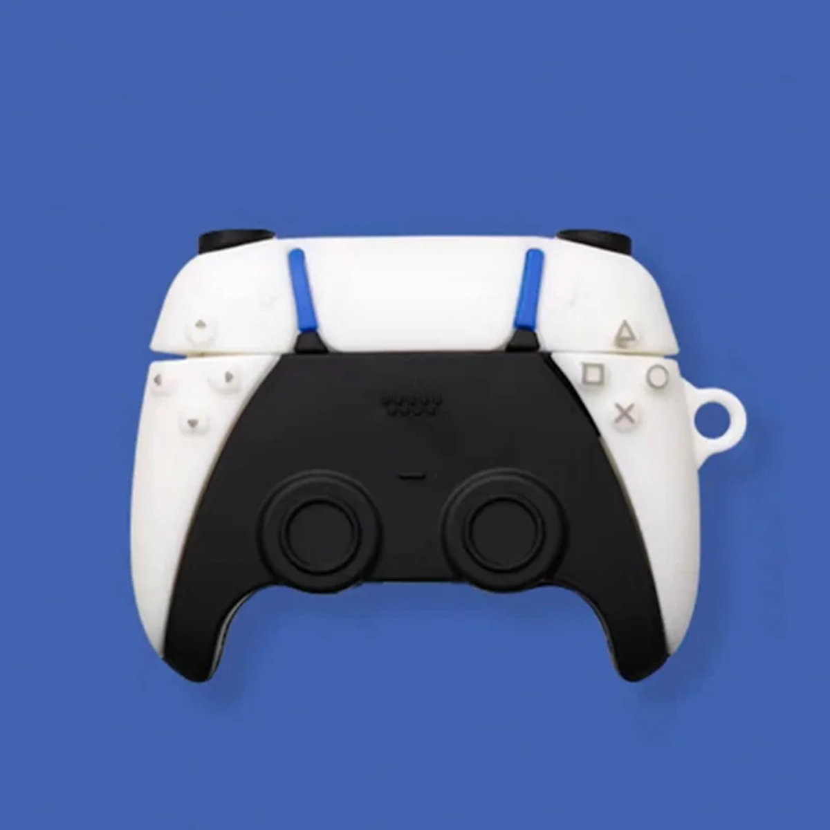 White gaming controller with black accents - ChildAngle Video Game AirPods Case
