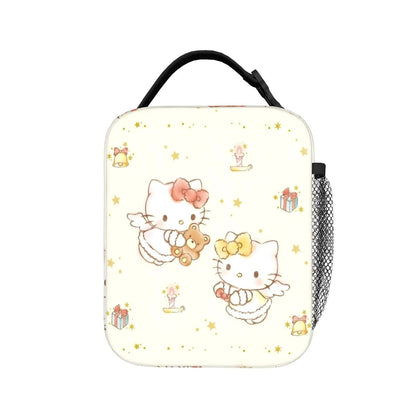 Yellow Hello Kitty Lunch Bags Portable Insulated School Lunch Bag - ChildAngle