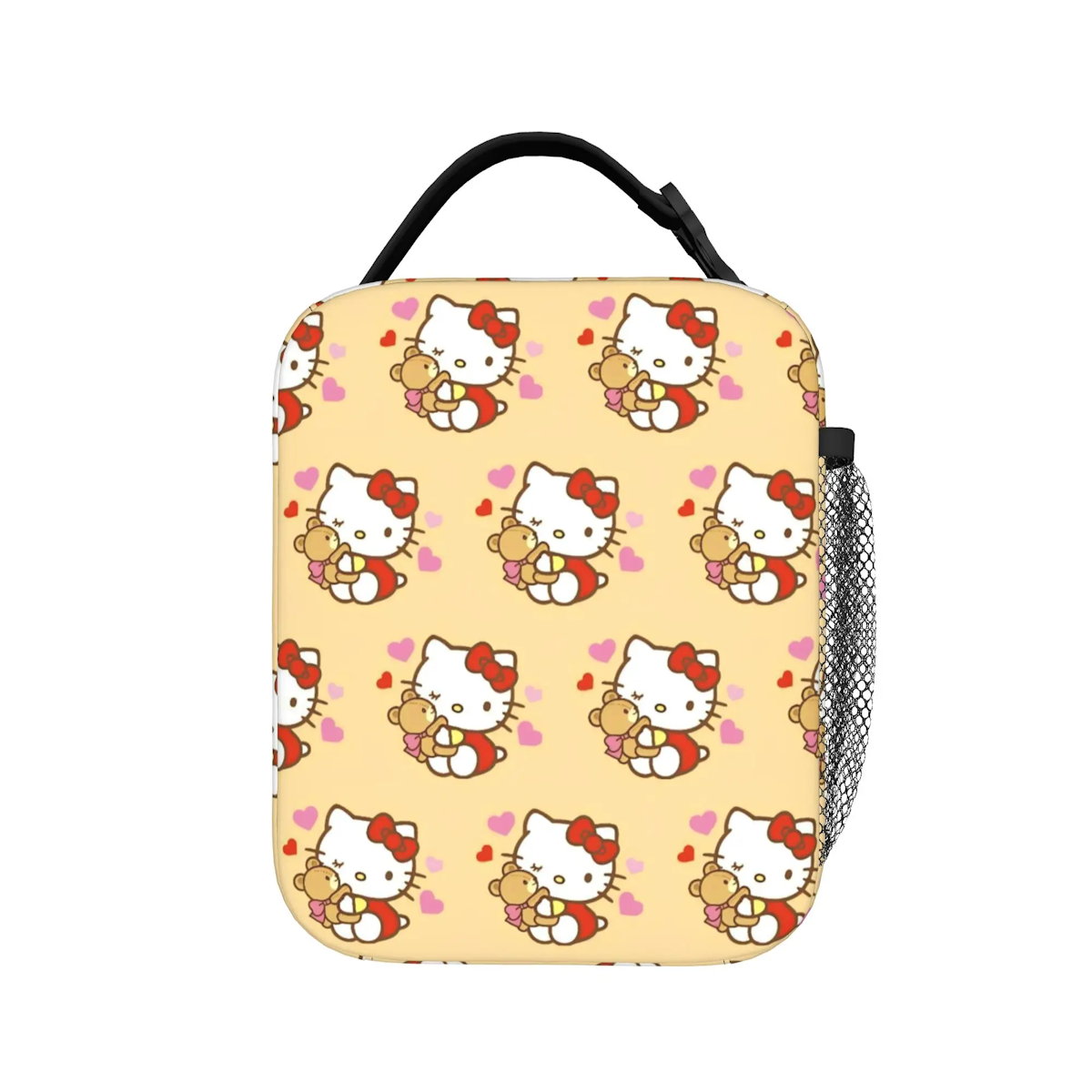 Yellow Hello Kitty Lunch Bags Portable Insulated School Lunch Bag - ChildAngle