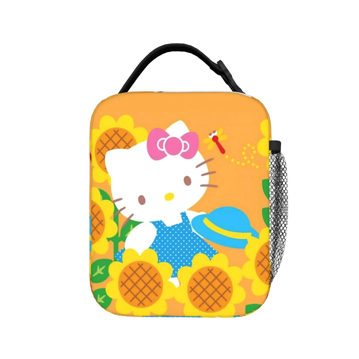 Yellow Hello Kitty Lunch Bags Portable Insulated School Lunch Bag - ChildAngle