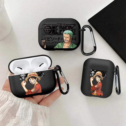 Estuche para AirPods de One Piece Estuche genial para AirPods de Anime Estuche para AirPods de Luffy Zoro