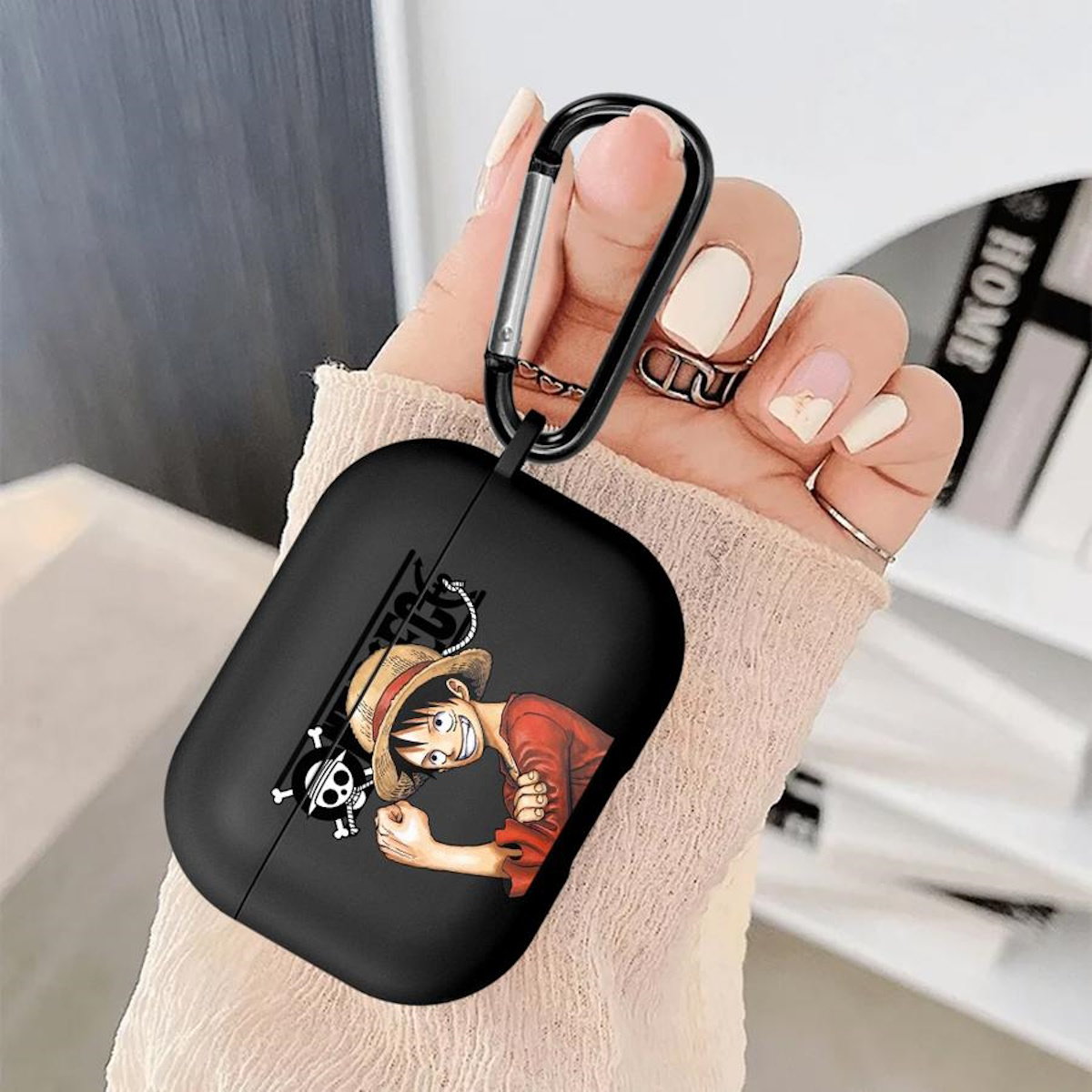 Estuche para AirPods de One Piece Estuche genial para AirPods de Anime Estuche para AirPods de Luffy Zoro