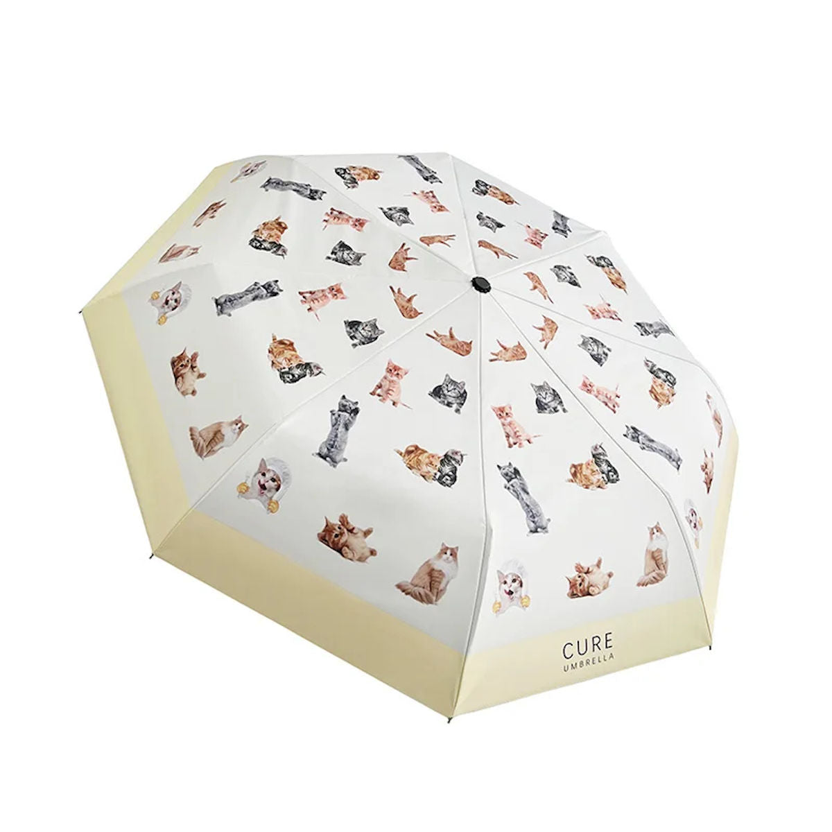 Kids Cat Umbrella Allover Cats for Children Automatic Folding Umbrella - ChildAngle