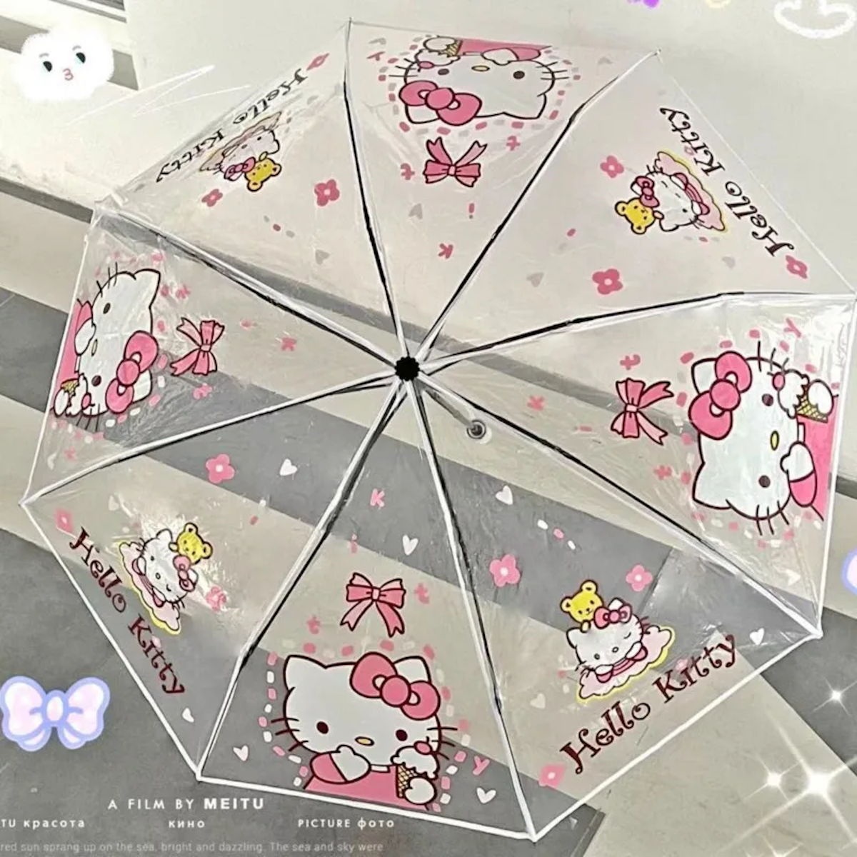 Sanrio Hello Kitty Cinnamoroll Children Clear Umbrella Kid's Folding Umbrella - ChildAngle