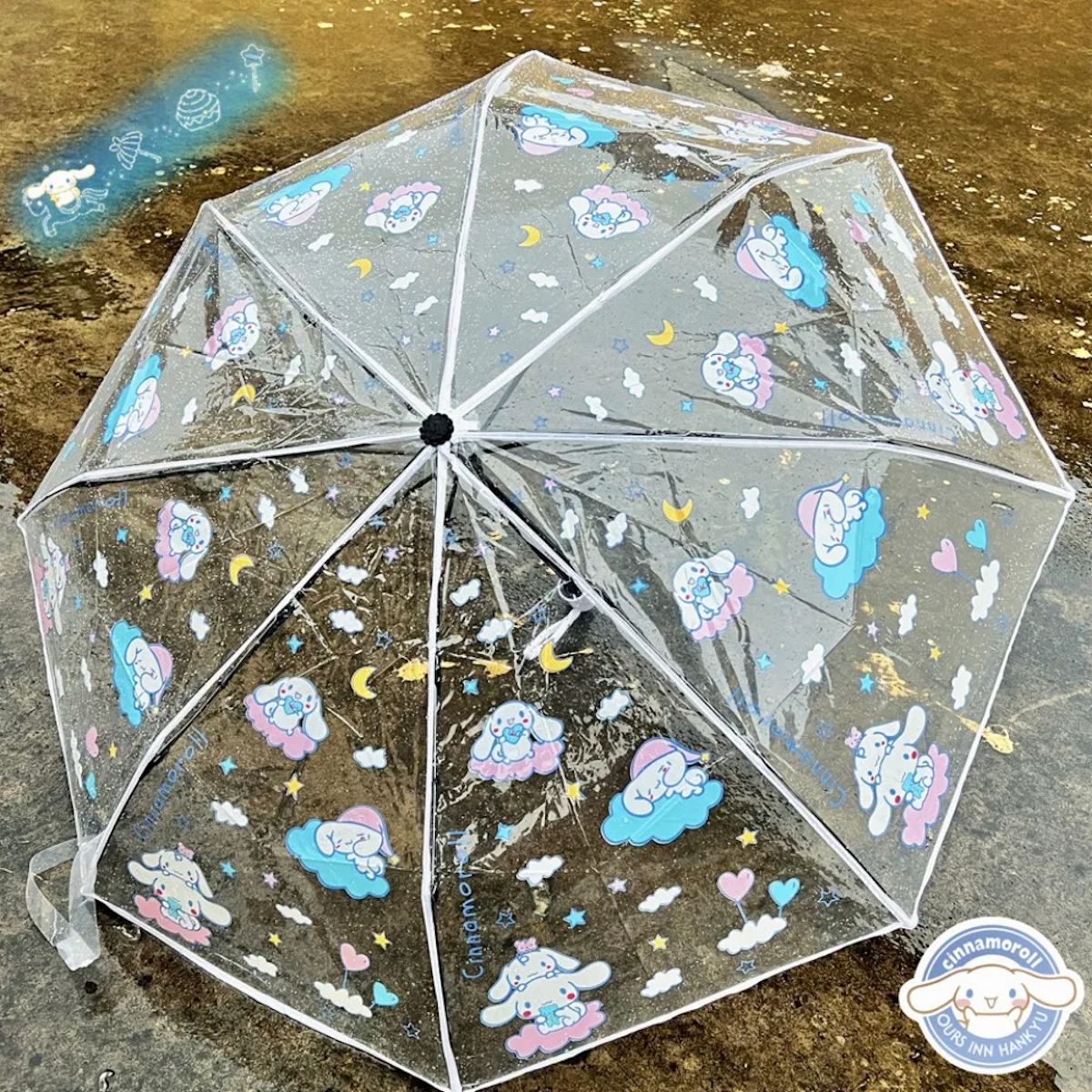 Sanrio Hello Kitty Cinnamoroll Children Clear Umbrella Kid's Folding Umbrella - ChildAngle