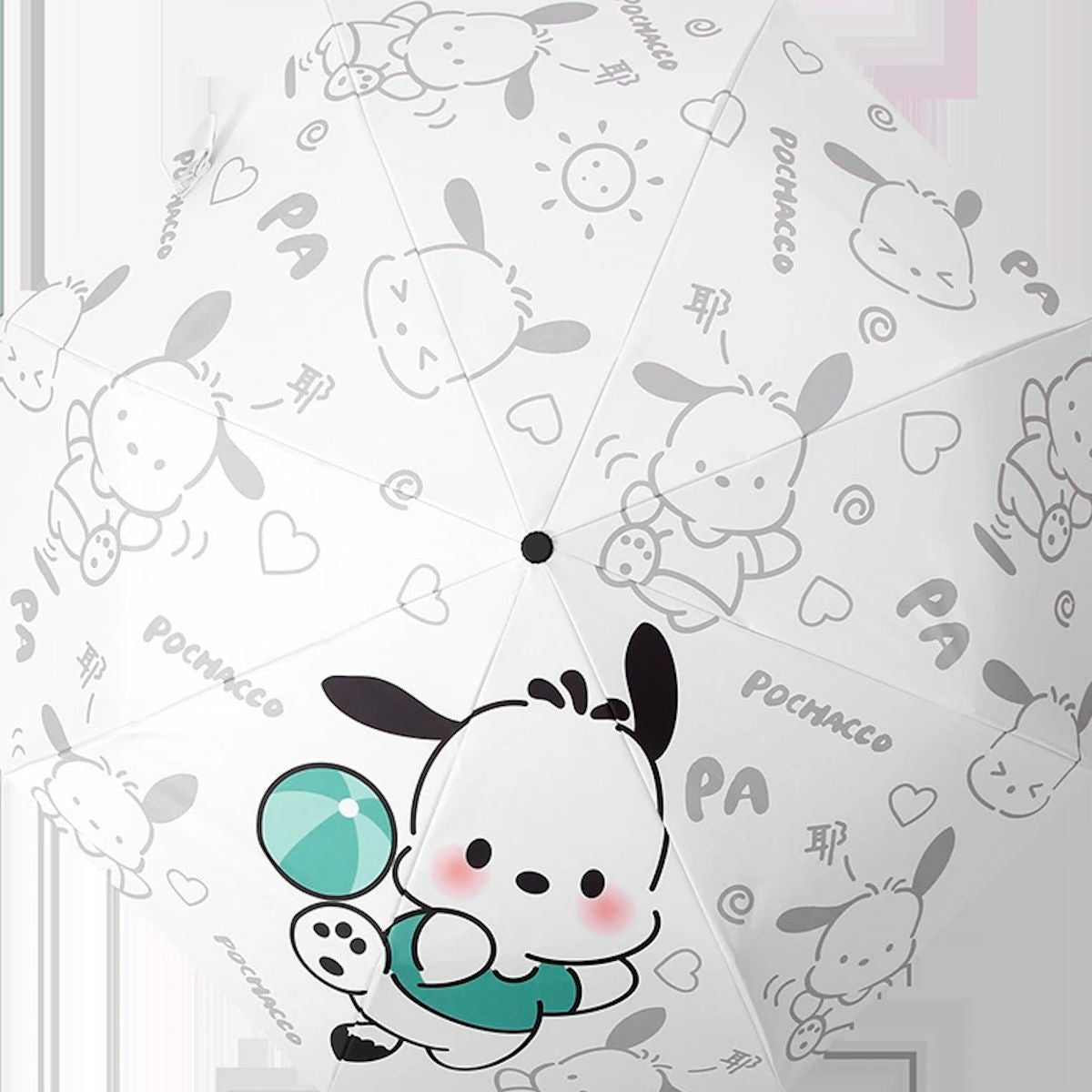 Children Pochacco Umbrella Vinyl Sun Protection Umbrella Kids Folding Umbrella - ChildAngle