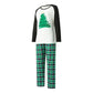 We Wish You A Merry Christmas Letter Print Christmas Tree Family Matching Pajama Set - ChildAngle