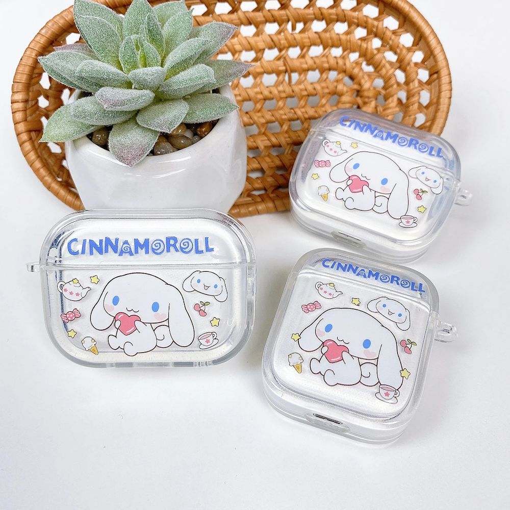 AirPods 4 Transparent Kawaii AirPod Case Sanrio AirPods Case With pendant