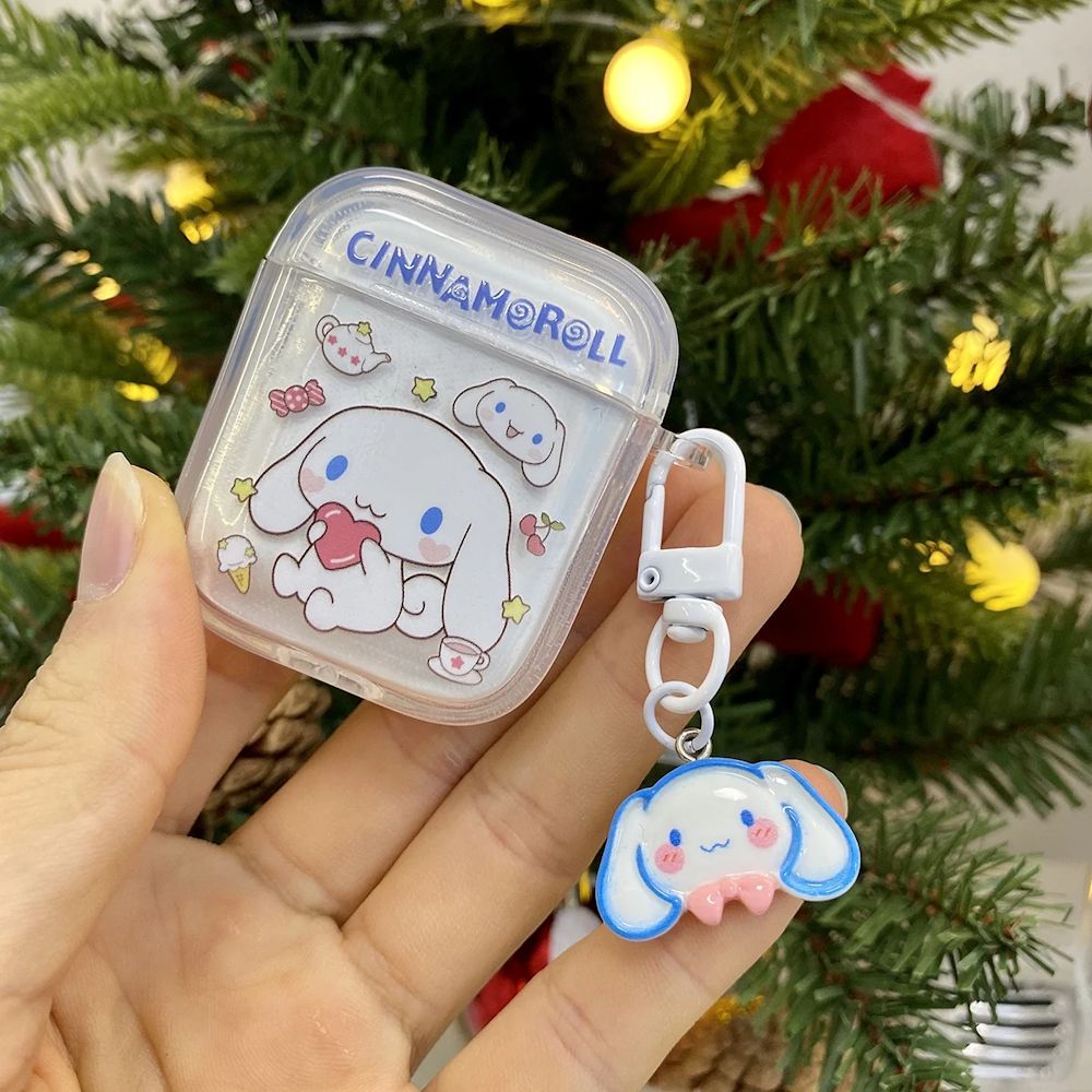 AirPods 4 Transparent Kawaii AirPod Case Sanrio AirPods Case With pendant