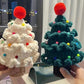 Crochet Christmas Decoration Xmas Tree With Led Lamp Mini Christmas Tree Xmas Festival Home Decor - ChildAngle