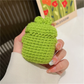 Crochet Knit Frog AirPod Case