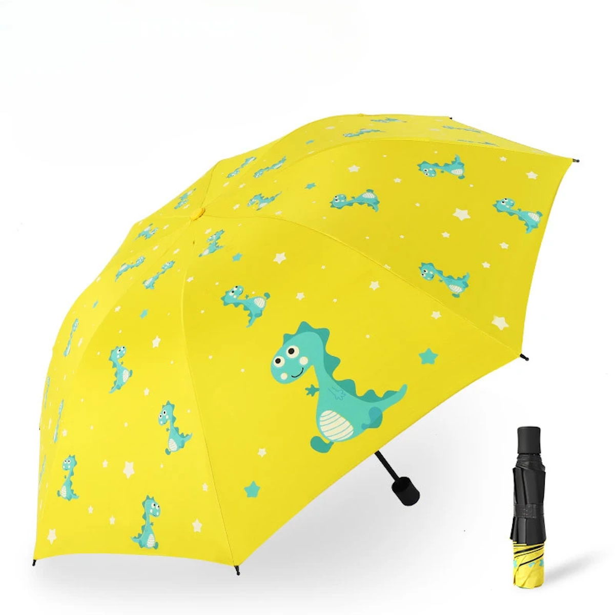 Dinosaur Umbrella for Kids Folding Automatic Umbrella - ChildAngle