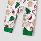 Family Christmas Pajamas Allover Gingerbread Christmas Tree Candy Canes Candy House Star - ChildAngle