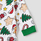 Family Christmas Pajamas Allover Gingerbread Christmas Tree Candy Canes Candy House Star - ChildAngle