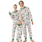 Family Christmas Pajamas Allover Gingerbread Christmas Tree Candy Canes Candy House Star - ChildAngle