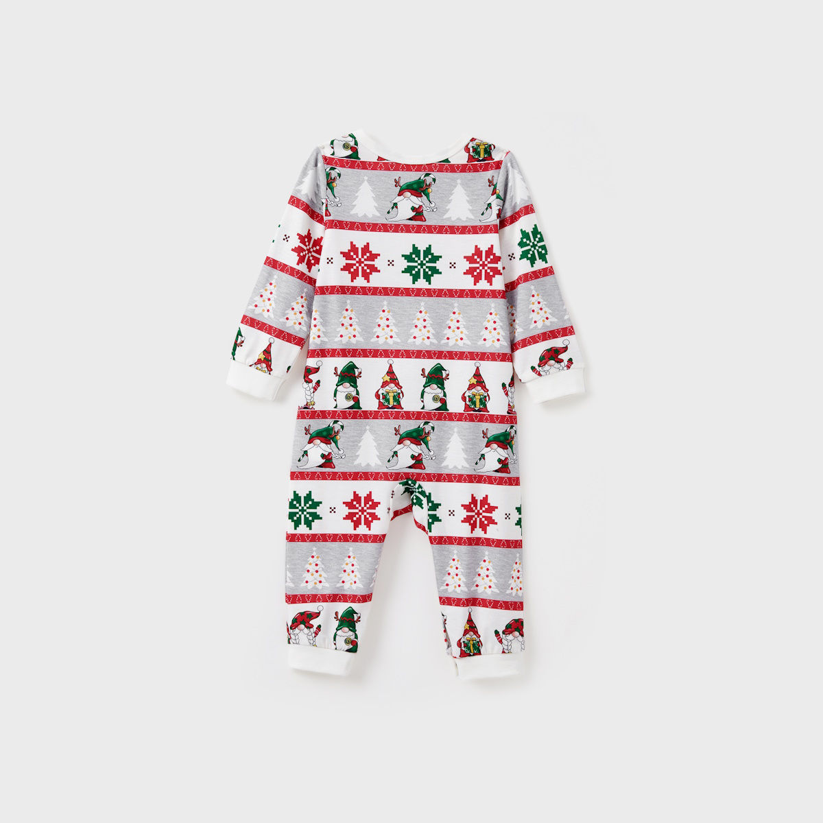 Family Christmas Pajamas Allover Gnomes Christmas Tree Pattern - ChildAngle