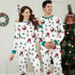 Family Christmas Pajamas Allover Xmas Pattern Santa Claus Gift Candy Canes Snowman - ChildAngle