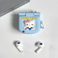 AirPod 4 Hello Kitty AirPod Case Cartoon Flip Phone Portable Mirror