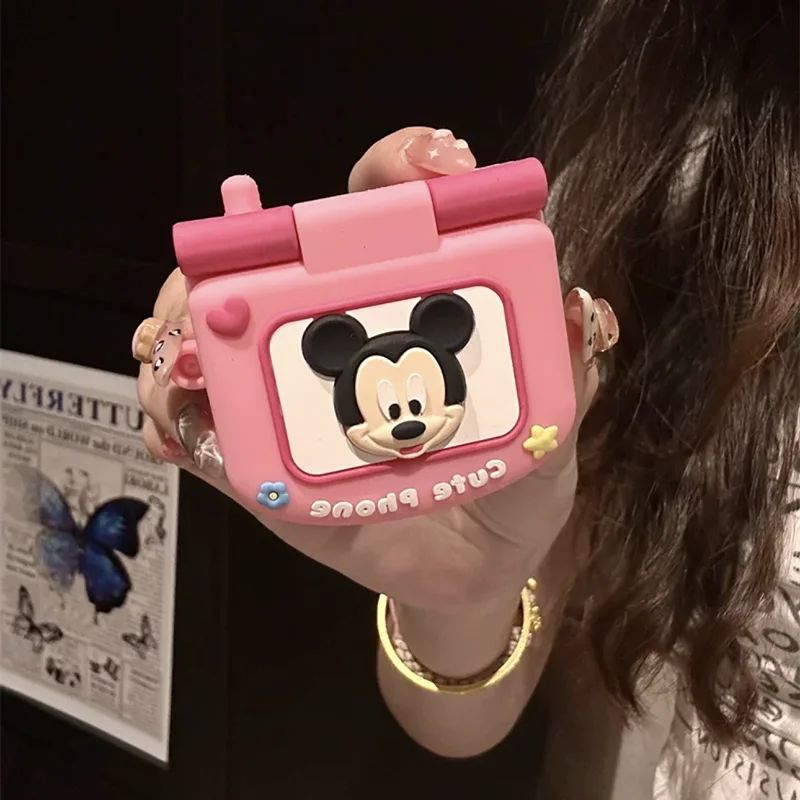 AirPod 4 Hello Kitty AirPod Case Cartoon Flip Phone Portable Mirror