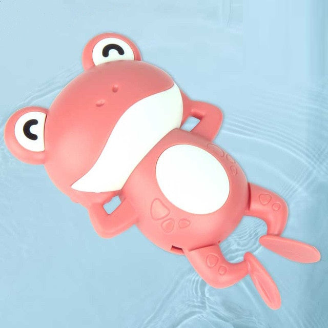 Frog Baby Bath Toys for Bathroom Swimming Pool Clockwork Wind up Toy