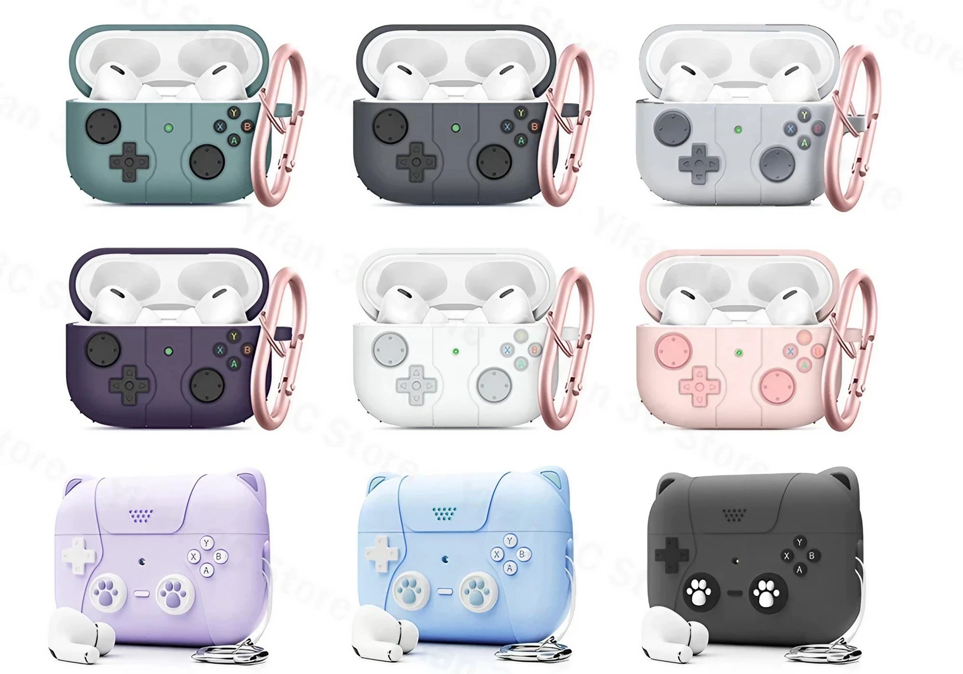 GamePad AirPods Case Silicone Soft Earphone Protector Cover for Airpods Pro 2 - ChildAngle