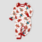 Allover Print Long Sleeve Gingerbread Family Pajamas - ChildAngle