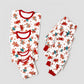 Allover Print Long Sleeve Gingerbread Family Pajamas - ChildAngle