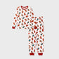 Allover Print Long Sleeve Gingerbread Family Pajamas - ChildAngle