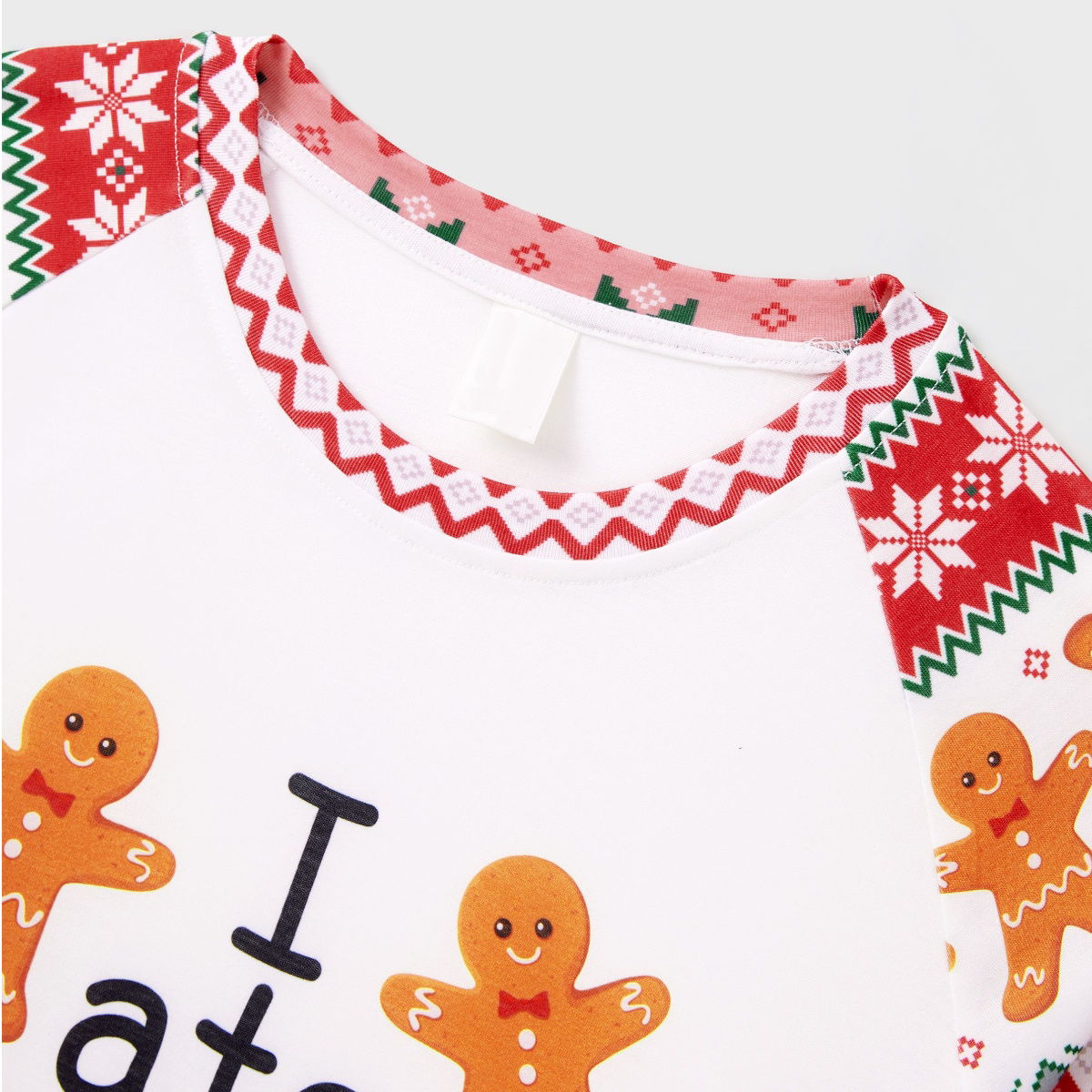 Santa's Cookies Gingerbread Family Pajamas - ChildAngle