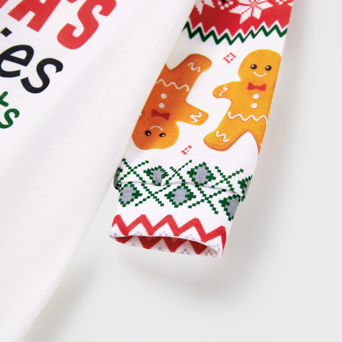 Santa's Cookies Gingerbread Family Pajamas - ChildAngle