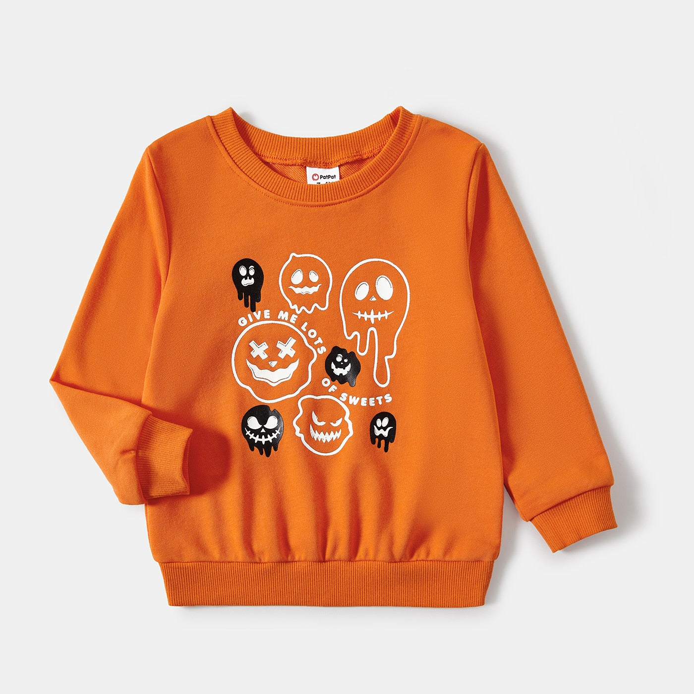 Glowing Family Matching Halloween Light-up Shirts Ghost Print Tops - ChildAngle