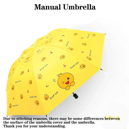 Kids Umbrella Good Luck Duck Folding Umbrella Manual or Automatic - ChildAngle