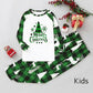 Green Christmas Tree Family Matching Pajama Set