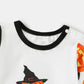 Halloween Family Matching Dress Long-sleeve Letter & Pumpkin Lantern Print Spliced Dresses and Raglan-sleeve T-shirts Sets - ChildAngle