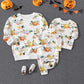 Halloween Mommy and Me Pullover Sweatshirt Pumpkin Print Long-sleeve Sweatshirts for Mom and Me - ChildAngle