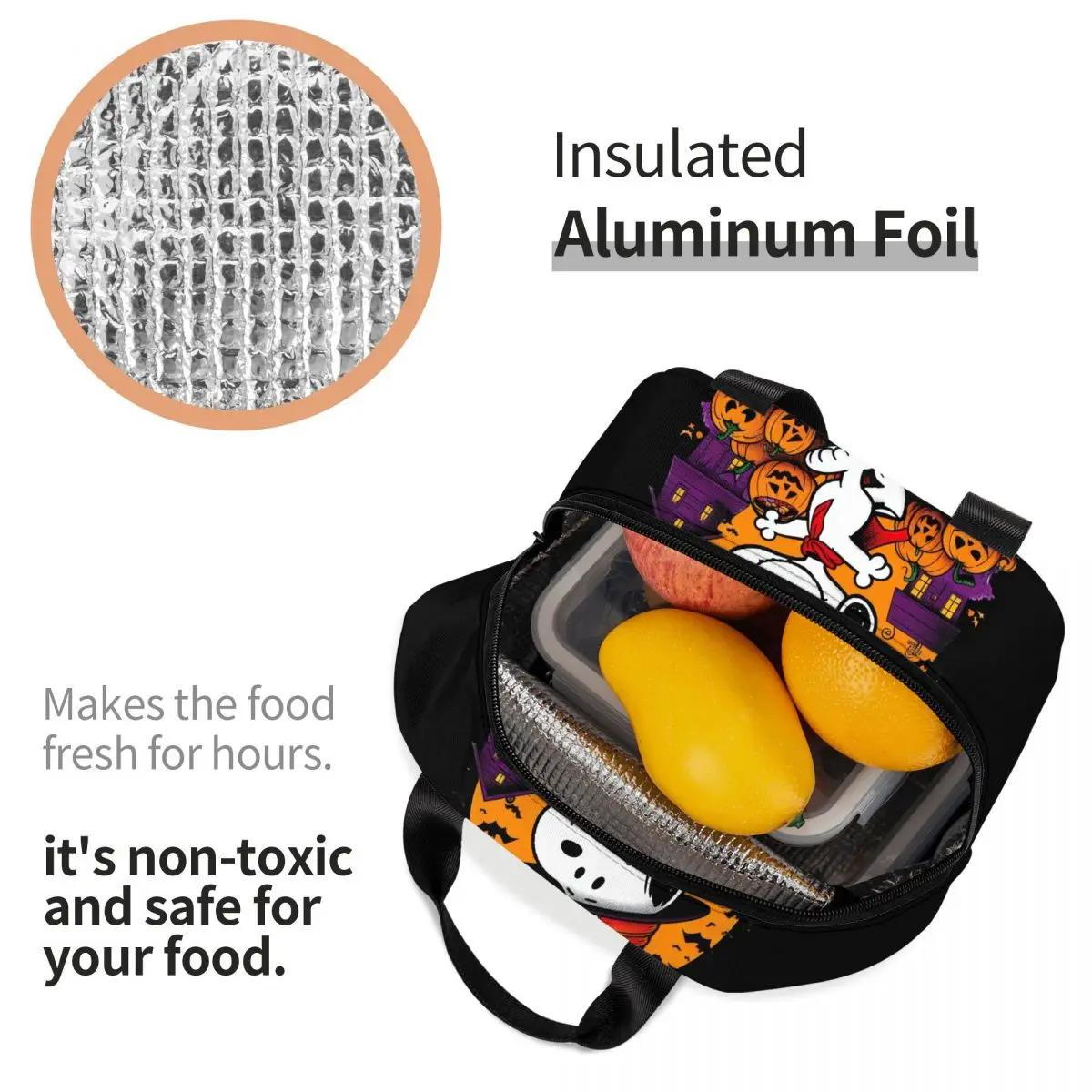 Halloween Snoopy Lunch Bag Picnic Lunch Bag Tote for Students - ChildAngle