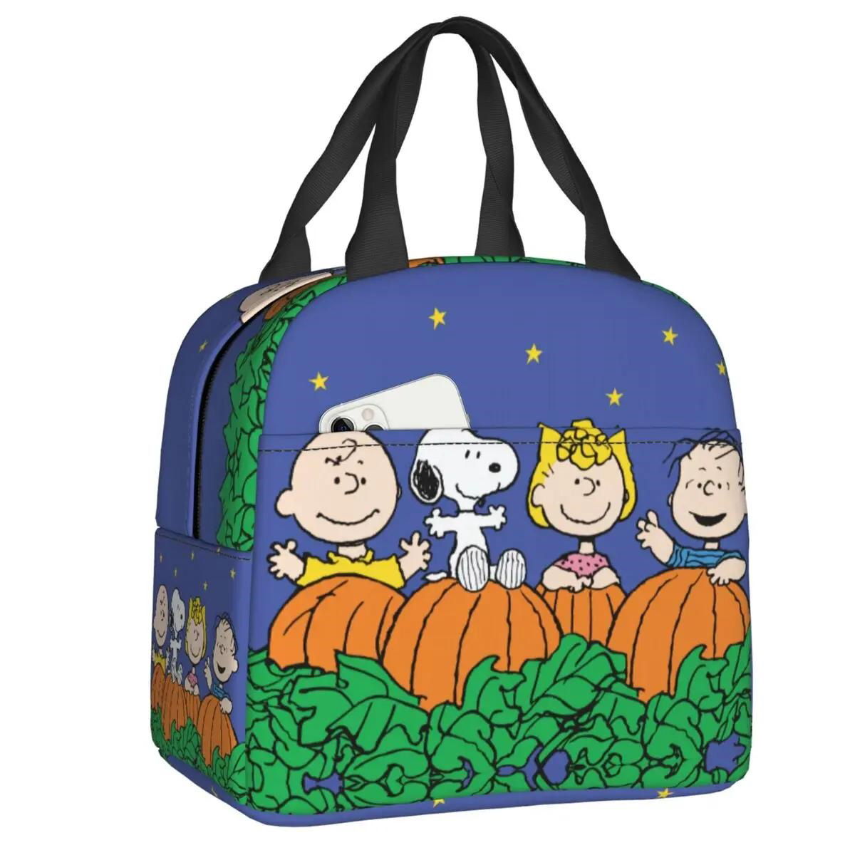 Halloween Snoopy Lunch Bag Picnic Lunch Bag Tote for Students - ChildAngle