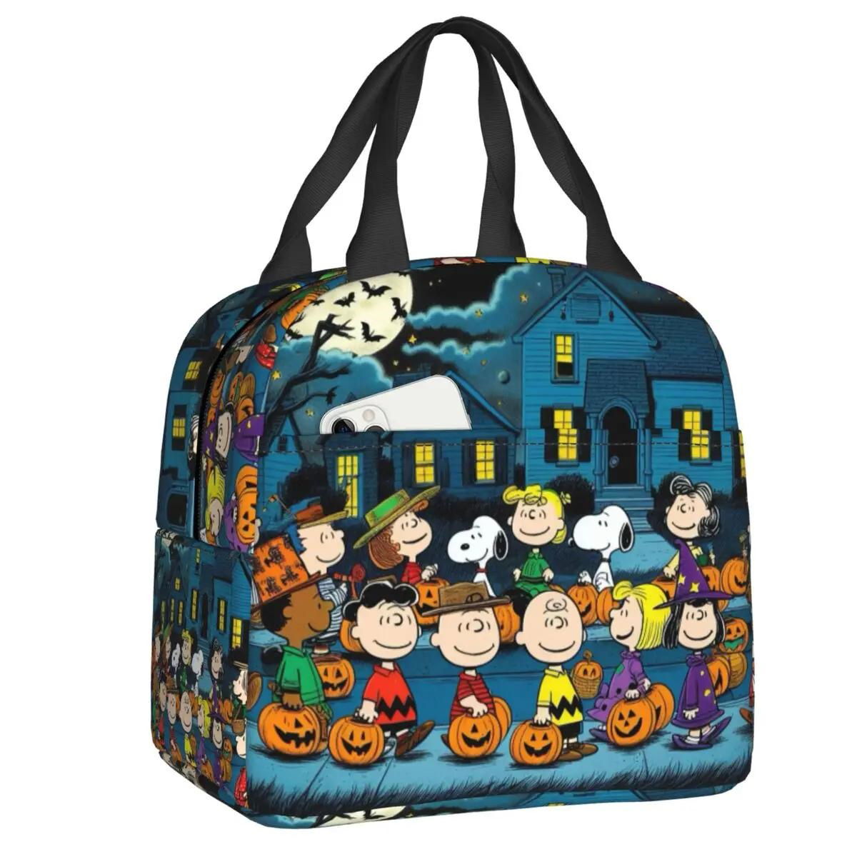 Halloween Snoopy Lunch Bag Picnic Lunch Bag Tote for Students - ChildAngle