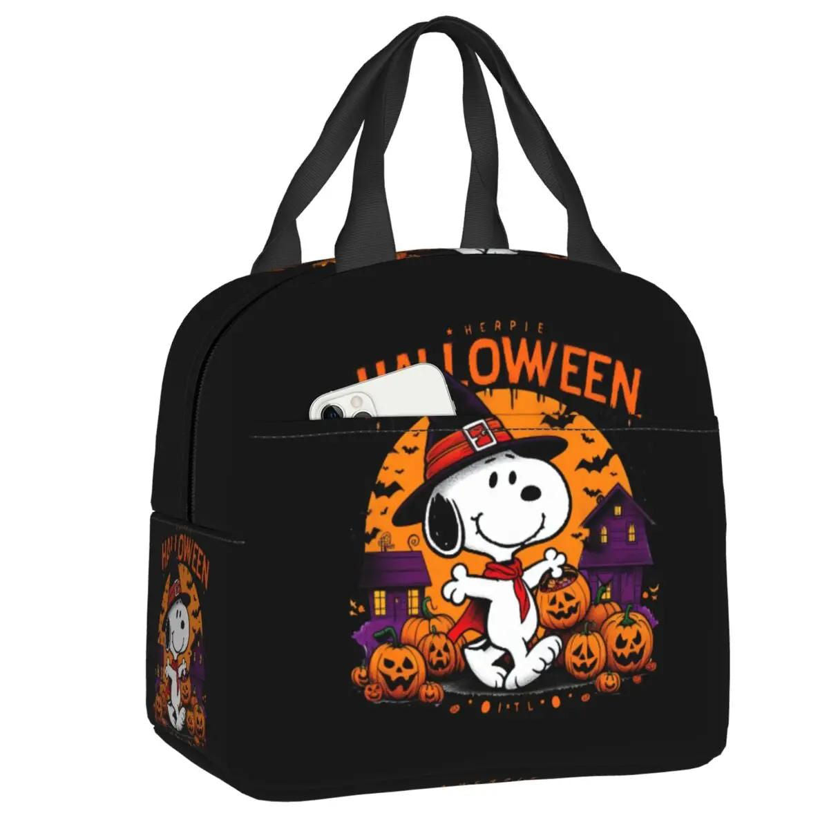 Halloween Snoopy Lunch Bag Picnic Lunch Bag Tote for Students - ChildAngle