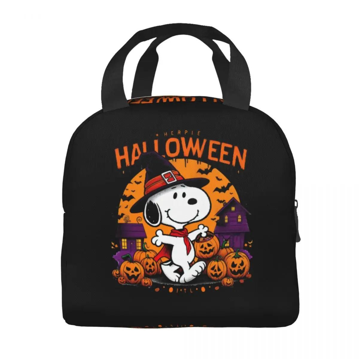 Halloween Snoopy Lunch Bag Picnic Lunch Bag Tote for Students - ChildAngle